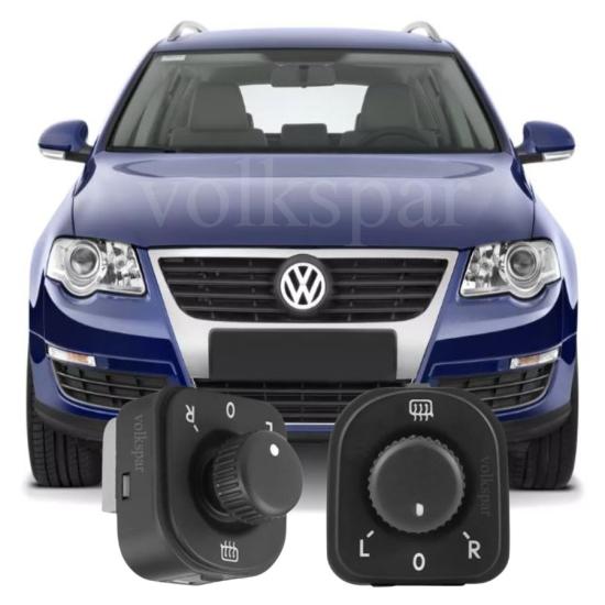 PASSAT B6 AYNA AYAR KUMANDA DÜĞMESİ 2006-2011 MODEL ARASI ARAÇLARA UYUMLU 1K0959565H