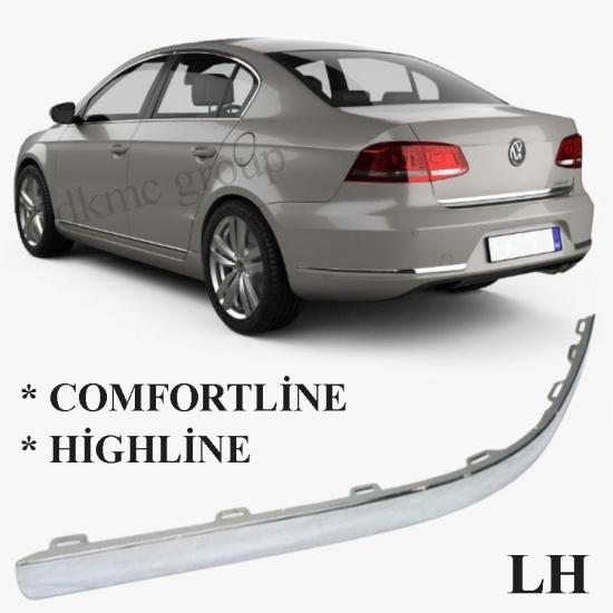 PASSAT B7 COMFORTLİNE ARKA TAMPON NİKELAJ ÇITASI SOL 2011-2014 MODEL ARASI ARAÇLARA UYUMLU 3AE807459