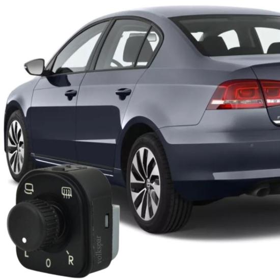 PASSAT B7 AYNA AYAR KUMANDA DÜĞMESİ (KATLANIR) 2011-2014 MODEL ARASI ARAÇLARA UYUMLU 1K0959565J