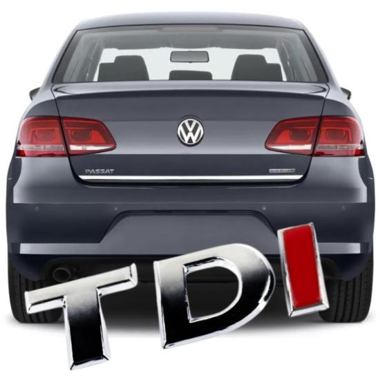 PASSAT B7 ARKA BAGAJ TDI YAZISI (120HP) 2011-2014 MODEL ARASI ARAÇLARA UYUMLU 3AA853675H GQF