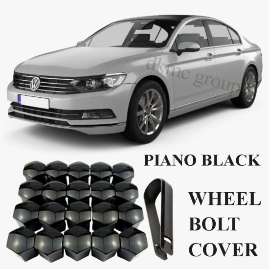 PASSAT B8 BİJON KAPAĞI TAKIM PİYANO SİYAH (20 ADET ŞİFRESİZ-1Z) 2015-2018 MODEL ARASI ARAÇLARA UYUMLU 1Z0601173