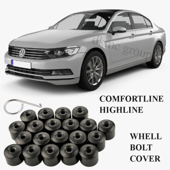 PASSAT B8 BİJON KAPAĞI TAKIM SİYAH (16 ŞİFRESİZ+4 ŞİFRELİ-3C) 2015-2018 ARASI ARAÇLARA UYUMLU 3C0601173A