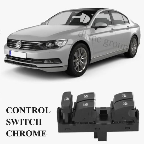 VOLKSWAGEN PASSAT B8 ÖN SOL SÜRÜCÜ DÖRTLÜ CAM DÜĞMESİ 2015-2018 MODEL ARASI ARAÇLARA UYUMLU 5G0959857C
