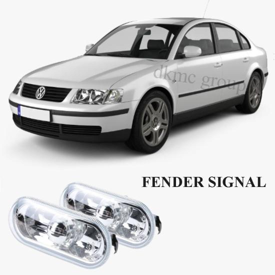 PASSAT B5 ÖN ÇAMURLUK SİNYALİ TAKIM (ŞEFFAF-KROM) 1997-2000 ARASI ARAÇLARA UYUMLU 1J0949117