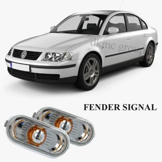 PASSAT B5 ÖN ÇAMURLUK SİNYALİ TAKIM (ŞEFFAF KROM-2K) 1997-2000 ARASI ARAÇLARA UYUMLU 2K0949117B