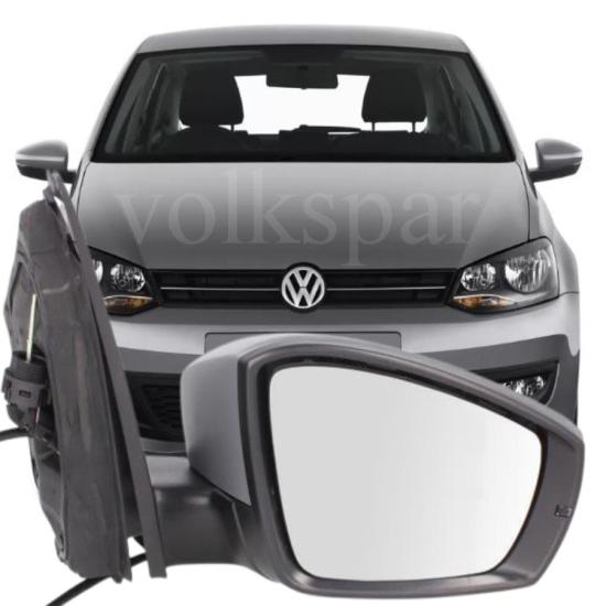 POLO SAĞ DIŞ AYNA KOMPLE ELEKTRİKLİ 6 FİŞLİ 2010-2013 MODEL ARASI ARAÇLARA UYUMLU 6R1857508C