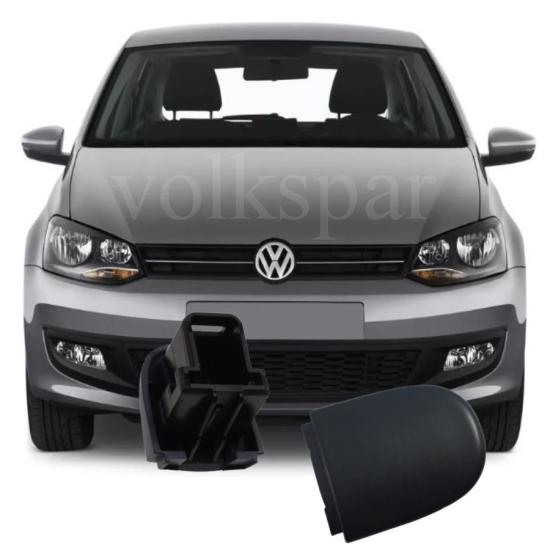 VOLKSWAGEN POLO ARKA SOL DIŞ KAPI KOLU KAPAĞI BADEMİ (SİYAH-BOYASIZ TİP) 2010-2013 MODEL ARASI ARAÇLARA UYUMLU 6R4839167 3FZ