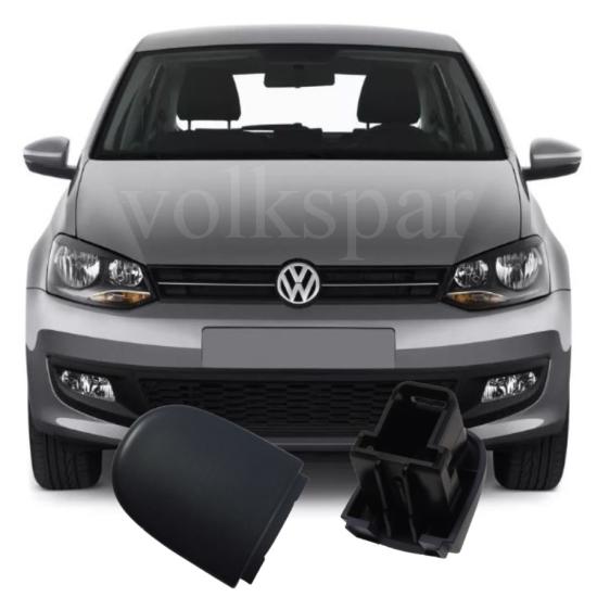 VOLKSWAGEN POLO ARKA SAĞ DIŞ KAPI KOLU KAPAĞI BADEMİ (SİYAH-BOYASIZ TİP) 2010-2013 MODEL ARASI ARAÇLARA UYUMLU 6R4839167 3FZ