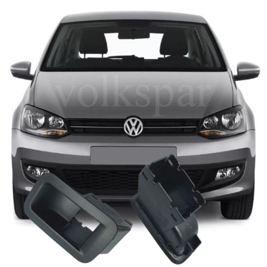 POLO ÖN SAĞ TEKLİ CAM DÜĞME YUVASI SİYAH 2010-2013 MODEL ARASI ARAÇLARA UYUMLU 6R0867255A