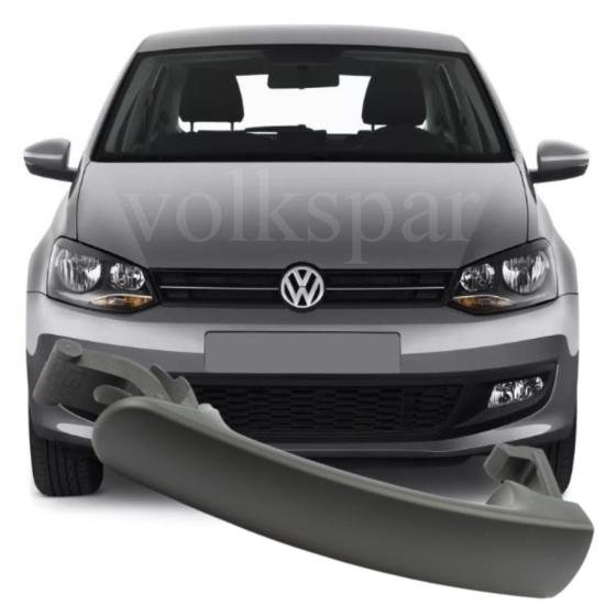 VOLKSWAGEN POLO ARKA SOL DIŞ KAPI KOLU (SİYAH-BOYASIZ TİP) 2010-2013 MODEL ARASI ARAÇLARA UYUMLU 6R4837205A