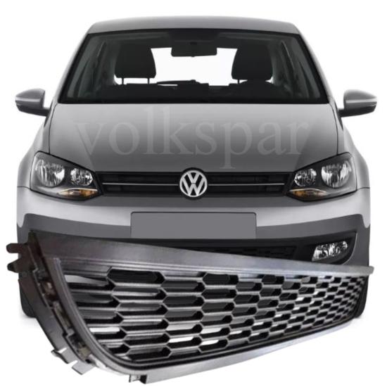 POLO ÖN TAMPON ORTA IZGARA (SİYAH) 2010-2013 MODEL ARASI ARAÇLARA UYUMLU 6R0853677