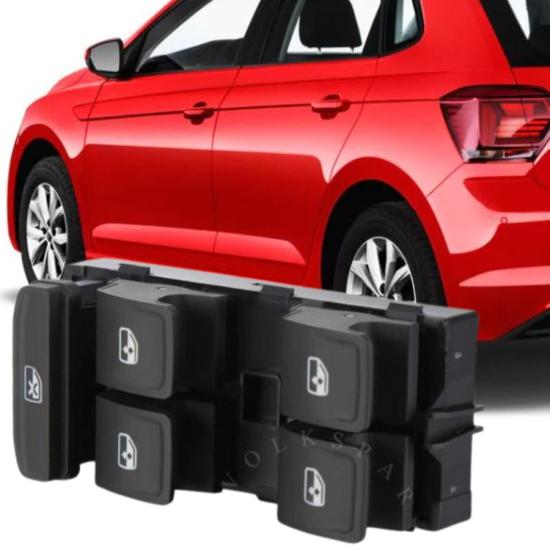 VOLKSWAGEN POLO ÖN SOL SÜRÜCÜ DÖRTLÜ CAM DÜĞMESİ 2018-2021 MODEL ARASI ARAÇLARA UYUMLU 5G0959857B