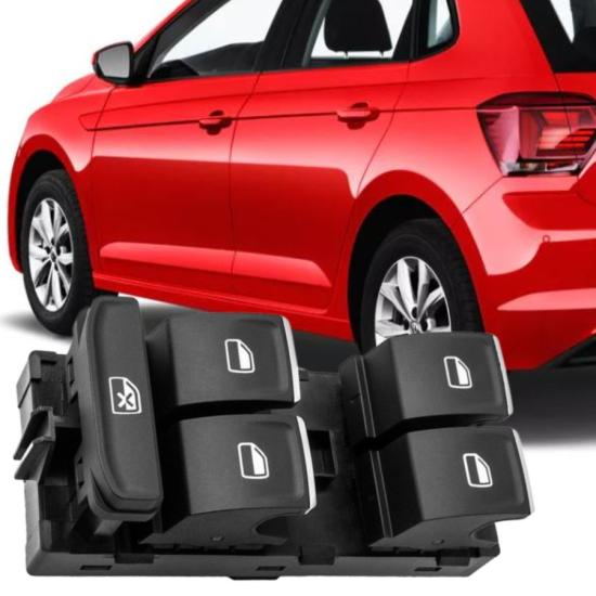 VOLKSWAGEN POLO ÖN SOL SÜRÜCÜ DÖRTLÜ CAM DÜĞMESİ 2018-2021 MODEL ARASI ARAÇLARA UYUMLU 5G0959857C