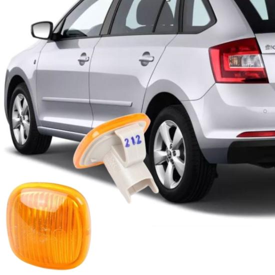 RAPİD SPACEBACK ÖN ÇAMURLUK SİNYALİ TAKIM (SARI) 2013-2016 MODEL ARASI ARAÇLARA UYUMLU 1U0949127C