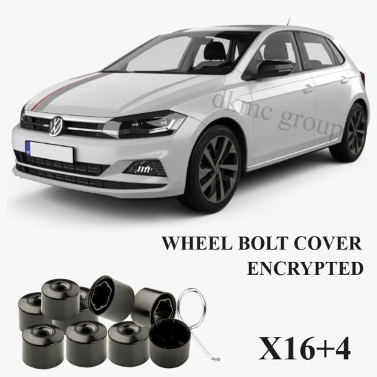POLO BİJON KAPAĞI TAKIM SİYAH (16 ŞİFRESİZ+4 ŞİFRELİ-3C) 2018-2021 MODEL ARASI ARAÇLARA UYUMLU 3C0601173A