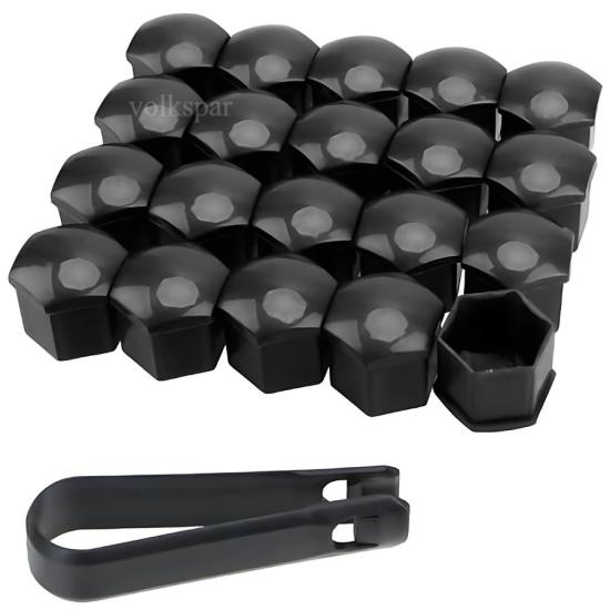 SCİROCCO BİJON KAPAĞI TAKIM PİYANO SİYAH (20 ADET ŞİFRESİZ-1Z) 2009-2014 MODEL ARASI ARAÇLARA UYUMLU 1Z0601173