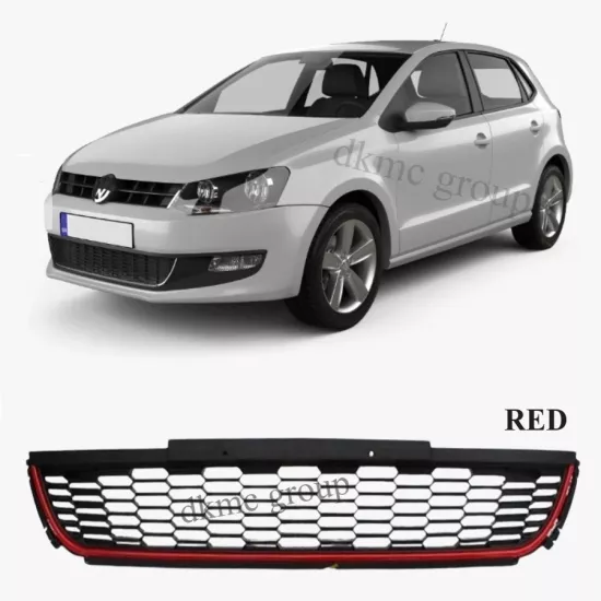 POLO ÖN TAMPON ORTA IZGARA KIRMIZI GTI TİP 2010-2013 MODEL ARASI ARAÇLARA UYUMLU 6R0853677