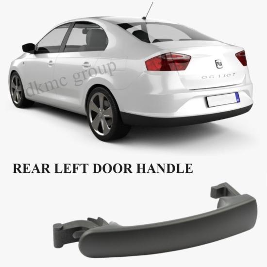 SEAT TOLEDO ARKA SOL KAPI KOLU (SİYAH-BOYASIZ TİP) 2013-2017 MODEL ARASI ARAÇLARA UYUMLU 5N0837205M