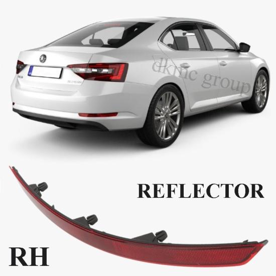 SUPERB ARKA TAMPON KEDİ GÖZÜ REFLEKTÖRÜ SAĞ 2015-2018 MODEL ARASI 3V5945106