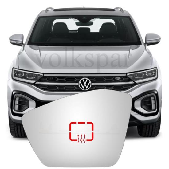 T-ROC DIŞ AYNA CAMI SOL (SÜRÜCÜ) 2022-2025 MODEL ARASI ARAÇLARA UYUMLU 2GA857521