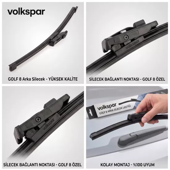 GOLF 8 ARKA SİLECEK LASTİĞİ SÜPÜRGESİ 2021 2022 2023 2024 MODELLER İÇİN 5H6955427