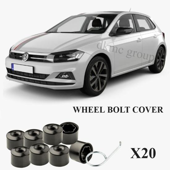 POLO BİJON KAPAĞI TAKIM SİYAH (20 ADET ŞİFRESİZ-1K) 2018-2021 MODEL ARASI ARAÇLARA UYUMLU 1K0601173