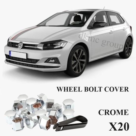 POLO BİJON KAPAĞI TAKIM KROM (20 ADET ŞİFRESİZ-1Z) 2018-2021 MODEL ARASI ARAÇLARA UYUMLU 1Z0601173
