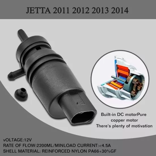 JETTA CAM YIKAMA SİLECEK SU FISKİYE POMPA MOTORU 2011 2012 2013 2014 MODELLER İÇİN 1K5955651