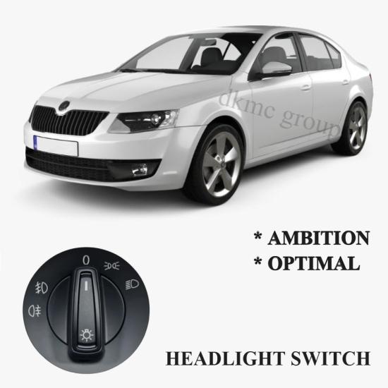 OCTAVİA FAR AÇMA KONTROL ANAHTARI SİSLİ 2013-2016 MODEL ARASI UYUMLU 5E0941431F