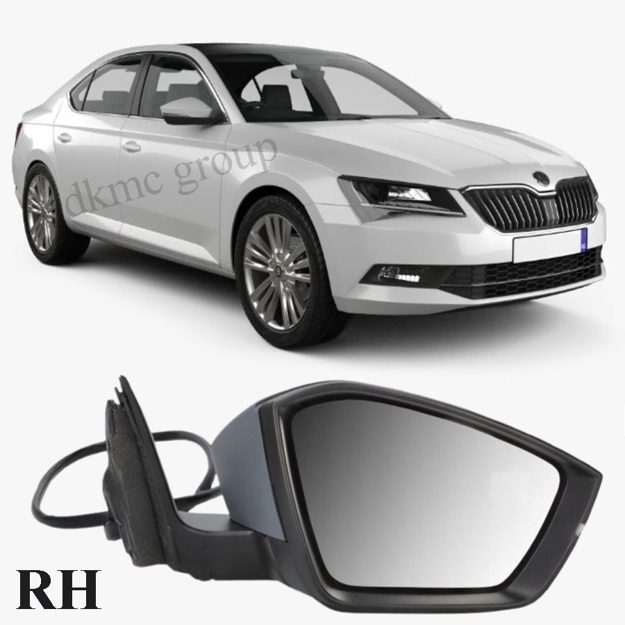 SUPERB 2015-2018 MODEL ARASI UYUMLU SAĞ YOLCU TARAFI DIŞ AYNA KOMPLE ASTARLI ELEKTRİKLİ 6 FİŞLİ