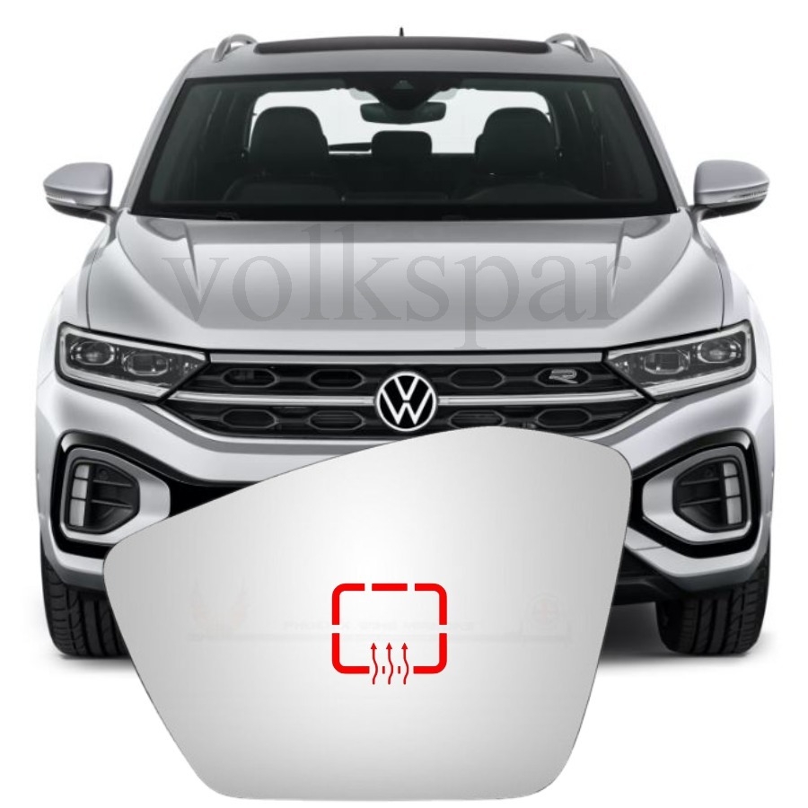 T-ROC 2022-2025 MODEL ARASI UYUMLU SOL SÜRÜCÜ TARAFI DIŞ AYNA CAMI ELEKTRİKLİ ISITMALI