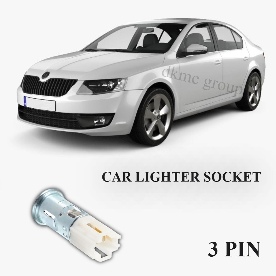 OCTAVİA SEDAN ÇAKMAK İÇİ SOKETİ 3 PİN 2013 2014 2015 2016 MODELLER İÇİN