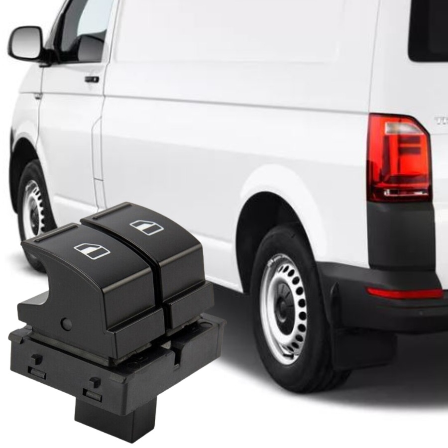 TRANSPORTER T6 2015-2018 MODEL ARASI UYUMLU ÖN SOL SÜRÜCÜ İKİLİ CAM DÜĞMESİ