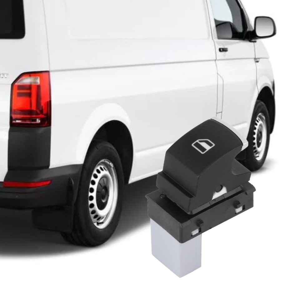 TRANSPORTER T6 2015-2019 MODEL ARASI UYUMLU (KROMLU) ÖN SAĞ CAM AÇMA DÜĞMESİ