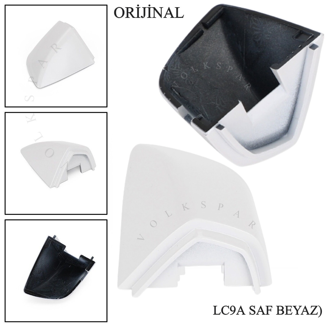 GOLF 6 DIŞ KAPI KOLU KAPAĞI BADEMİ ÖN SOL (BEYAZ) 2008-2012 MODEL ARASI UYUMLU