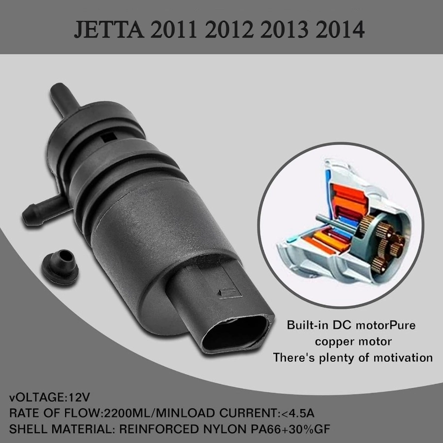 JETTA CAM YIKAMA SİLECEK SU FISKİYE POMPA MOTORU 2011 2012 2013 2014 MODELLER İÇİN