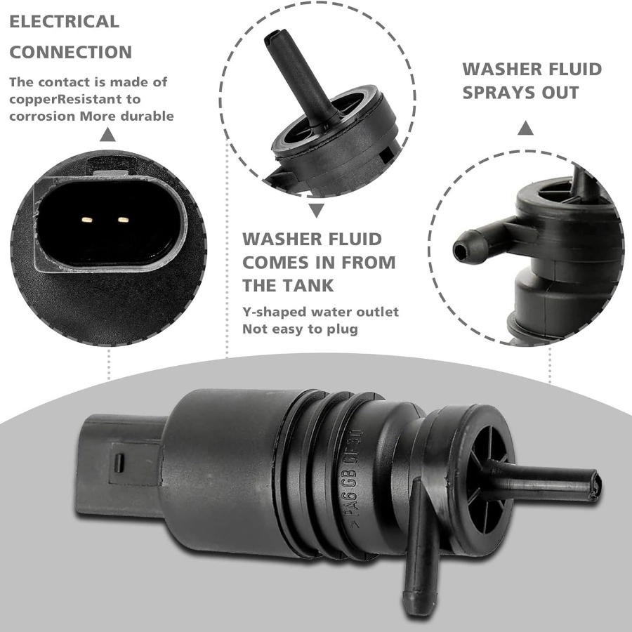 JETTA CAM YIKAMA SİLECEK SU FISKİYE POMPA MOTORU 2011 2012 2013 2014 MODELLER İÇİN